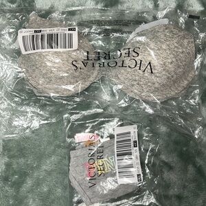 Victoria's Secret Gray Bra and Panty Set